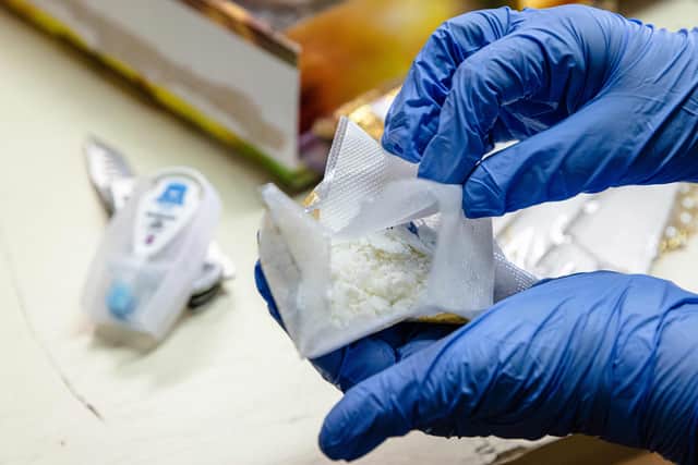 Monkey dust can come as a powder, similar to cocaine. (Photo by jody amiet / AFP via Getty Images)