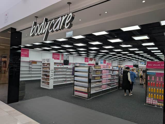A Bodycare store