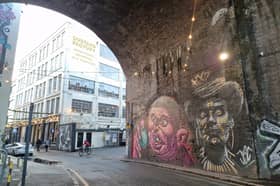 Artwork in a tunnel in Digbeth