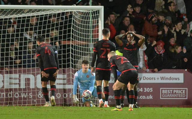 Walsall conceded two late goals to draw 2-2 against Cheltenham Town in February 2025.