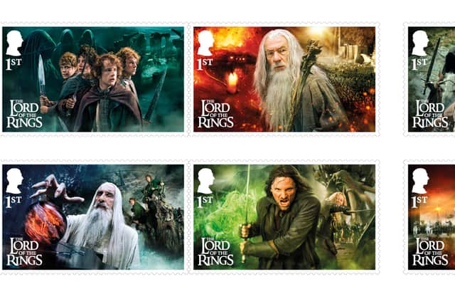 The main set that celebrates the 25th anniversary of The Lord of the Rings: The Fellowship of the Ring and features a montage of characters from the film trilogy.