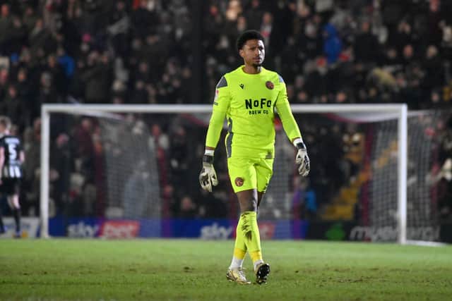 Walsall goalkeeper Myles Roberts will be eligible to face Notts County after serving his three-game suspension.
