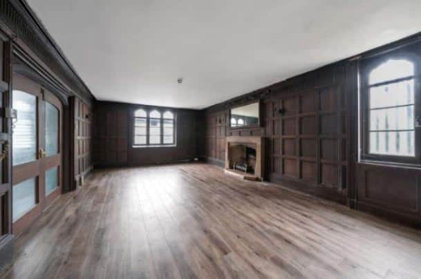 The snug, with oak panelling and a fireplace thought to date back to the 17th century