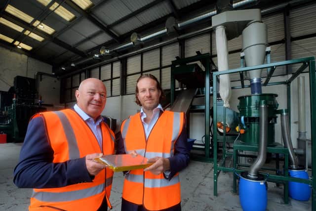 Co-founders of Recyclus Robin Bundle (left) and Alex Stanbury