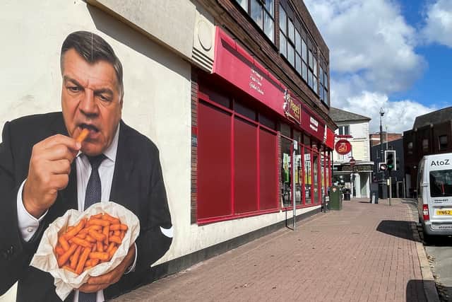 Former England football manager Sam Allardyce mural (Photo: Matthew Cooper/PA Wire)