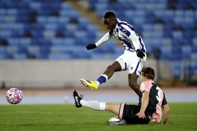 Eseosa Sule was also on target with a double against Derby. The Scot returned from an injury-hit half-season loan at Motherwell in the January window. (Photo by Adam Fradgley/West Bromwich Albion FC via Getty Images)