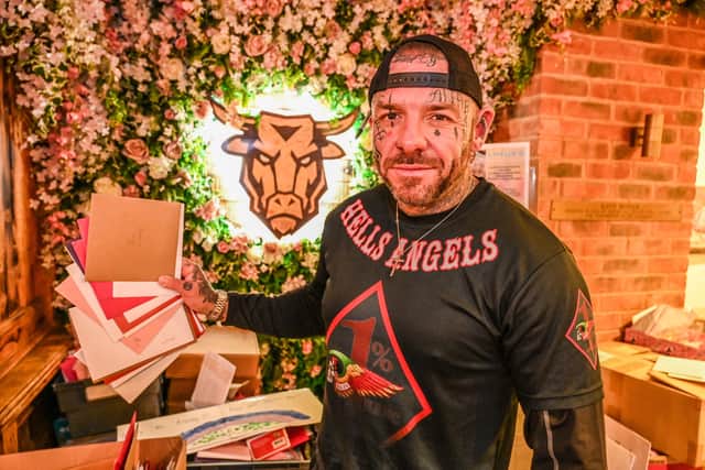 Matt Lem has been campaigning to get hundreds of bikers to help deliver 60,000 cards 