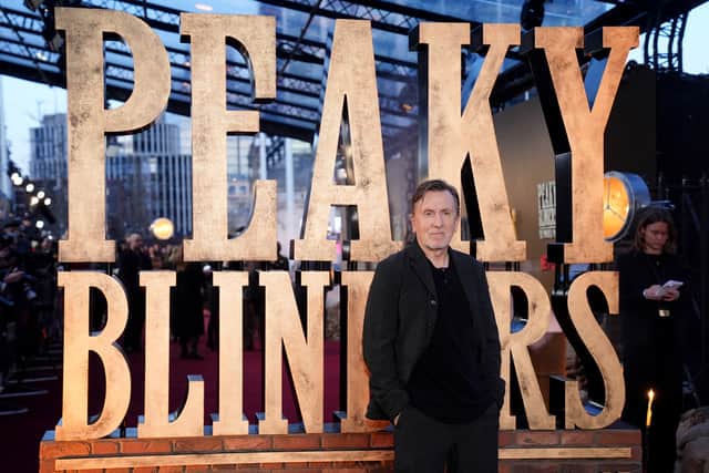 Tim Roth attending the global premiere for Peaky Blinders: The Immortal Man at Symphony Hall, Birmingham. Photo: Jacob King/PA Wire
