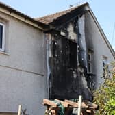 The fire srvice and police at the scene of the blaze Holyhead Road, Wednesbury