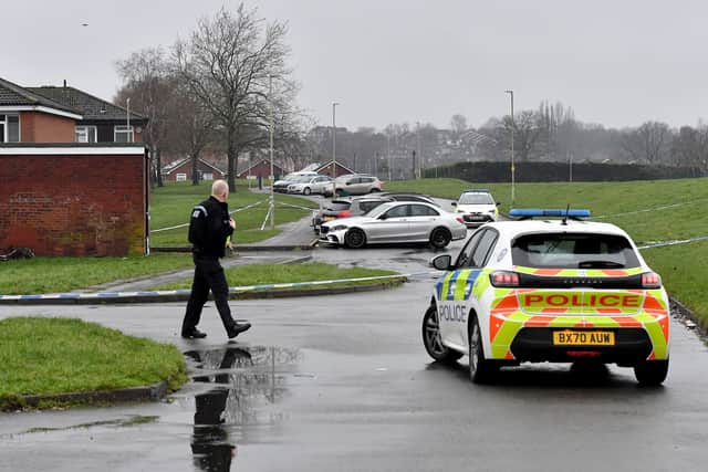 The scene of the shooting at Ketley Fields, Kingswinford. Photo: Tim Thursfield