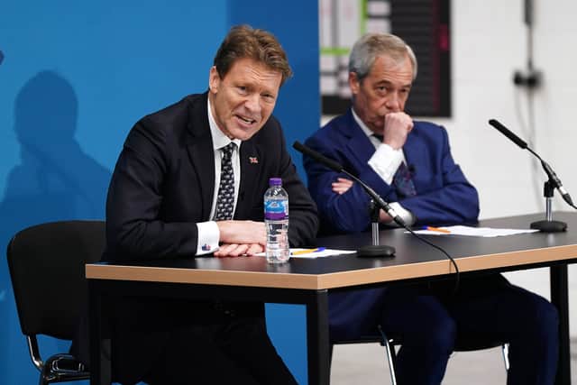 Reform UK deputy leader Richard Tice (left) and Reform UK leader Nigel Farage. Photo: Jacob King/PA Wire