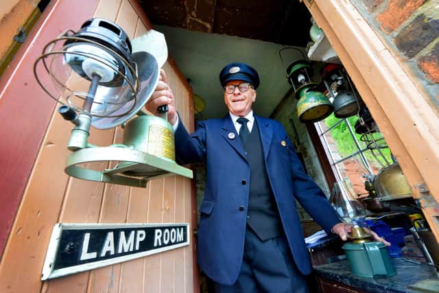 With a Tilley lamp is Phil Harris from Bewdley