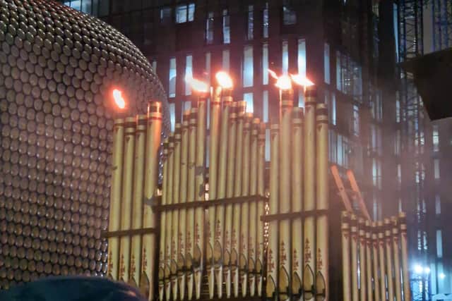 FORGED at the Bullring, part of Birmingham Light Festival