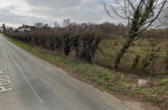 The land off Pool House Road, Wombourne, earmarked for 92 new homes. Photo: Google