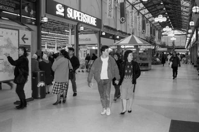 The first mall at the Merry Hill centre, pictured circa 1988. The former Carrefour supermarket had recently been rebranded as Gateway, but would soon become Asda 