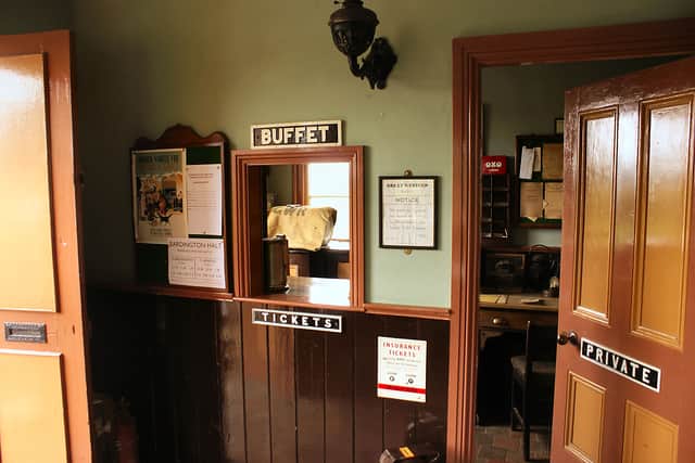 The station's ticket office