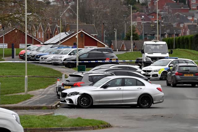 The scene of disorder at Ketley Fields, Kingswinford. Photo: Tim Thursfield