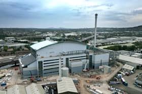 The huge enfinium decarbonisation centre which is being built off Kelvin Way and can be seen off the M5. Photo: Tim Thursfield