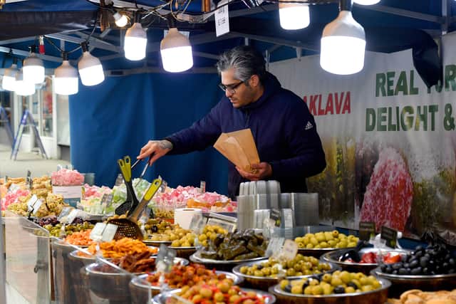 A previous stall at the continental street market in Walsall