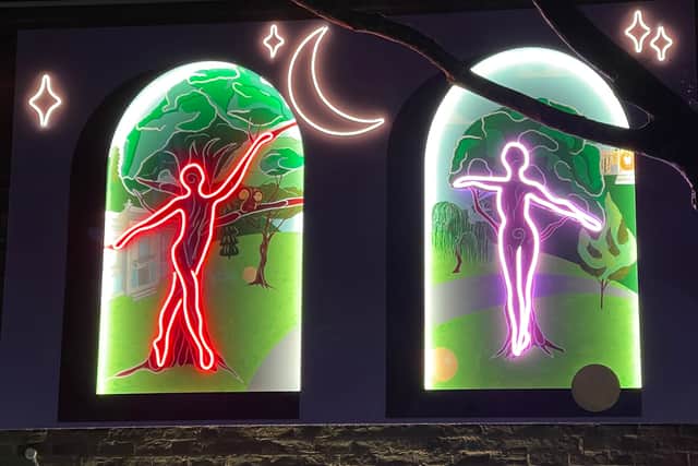 Where the Treets Begin artwork by Richard O'Gorman in Edgbaston launched at Birmingham Light Festival