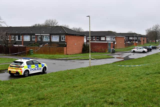 Fresh pictures at the scene of the shooting at Ketley Fields, Kingswinford.