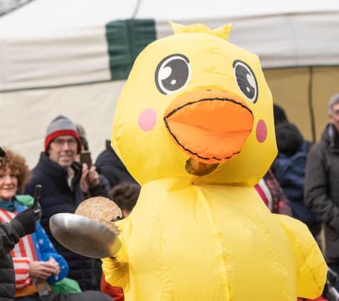 Stafford Pancake Race (Pic: Ian Knight / Z70 Photography)