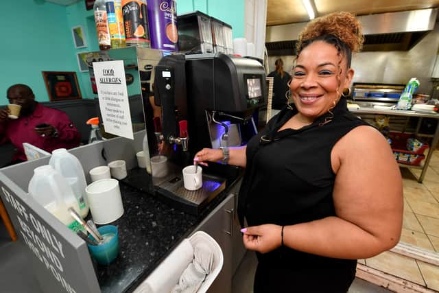 Kerry Harvey, from The Cafe, Showell Circus, Wolverhampton, who won over £20,000 on TV show Deal or No Deal then went back to work.