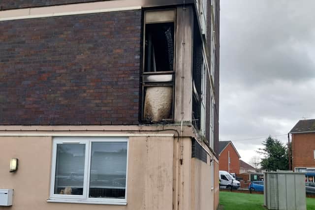 The resident said he had seen the fire while out walking