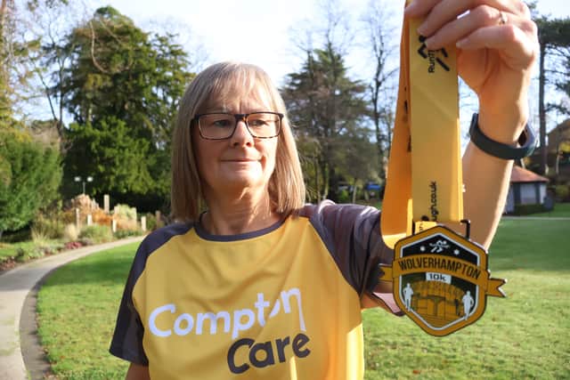 Compton supporter Jo said taking on the Wolverhampton 10K for Compton was an amazing experience