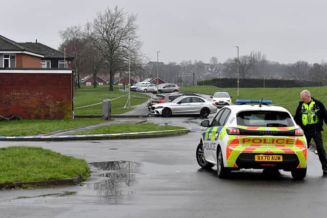 Fresh pictures at the scene of the shooting at Ketley Fields, Kingswinford.