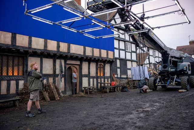 Crew members on the set of director Chloé Zhao’s HAMNET(Image: Agata Grzybowska / © 2025 FOCUS FEATURES LLC)