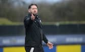 Dudley Town boss Matty Lovatt gives out the orders.
