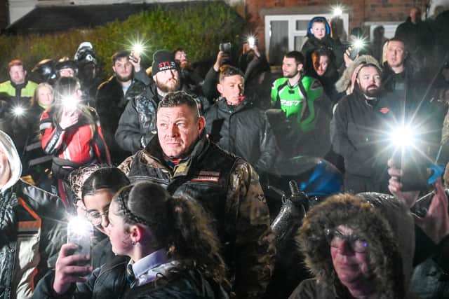 Matt Lem, also known as Lemmy, is a member of the Hells Angels Motorcycle Club and has been campaigning to get hundreds of bikers to help deliver 60,000 cards to Amelia Kolpa for her 8th birthday. February 5 2026. 