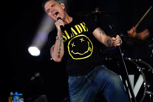 Robbie Williams wows the crowd at The Halls, Wolverhampton. Photo: Tim Thursfield