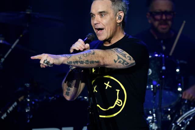 Robbie Williams wows the crowd at The Halls, Wolverhampton. Photo: Tim Thursfield