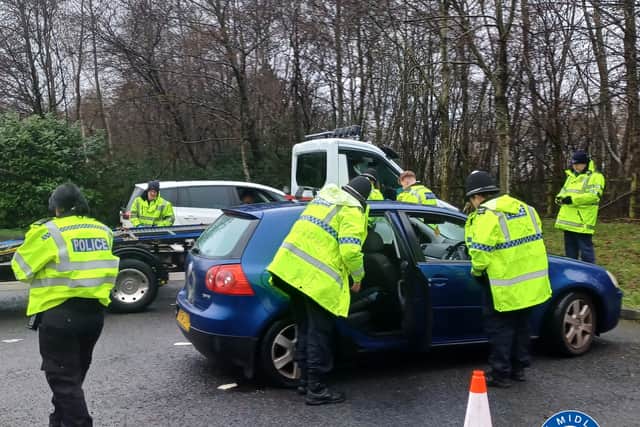More than 20 vehicles were stopped during a multi-agency road safety operation in Bilston as police targeted unsafe and illegal driving