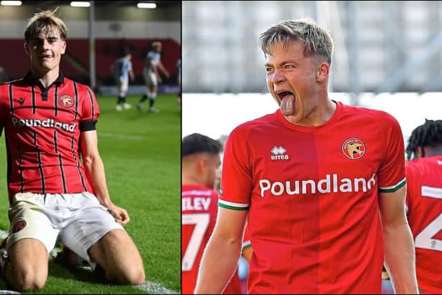 Nathan Lowe (left) scored 18 times on loan at Walsall last term; Freddie Draper (right) also hit double figures in 2023-24.