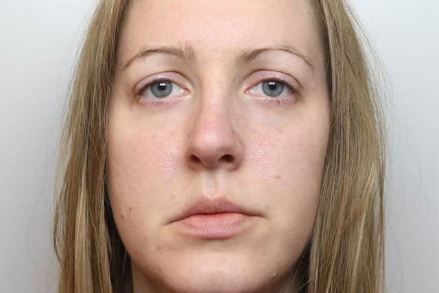 Lucy Letby is serving 15 whole-life orders at HMP Bronzefield (Cheshire Constabulary/PA)