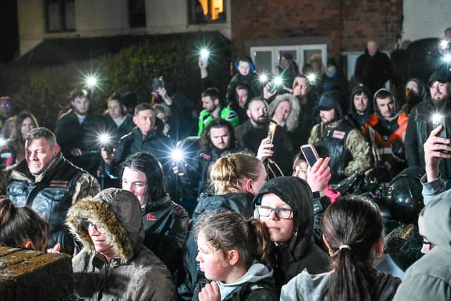 Matt Lem, also known as Lemmy, is a member of the Hells Angels Motorcycle Club and has been campaigning to get hundreds of bikers to help deliver 60,000 cards to Amelia Kolpa for her 8th birthday. February 5 2026. 