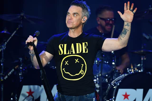 Robbie Williams wows the crowd at The Halls, Wolverhampton. Photo: Tim Thursfield