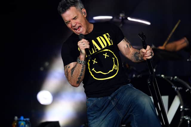 Robbie Williams at The Halls, Wolverhamton. Photo: Tim Thursfield