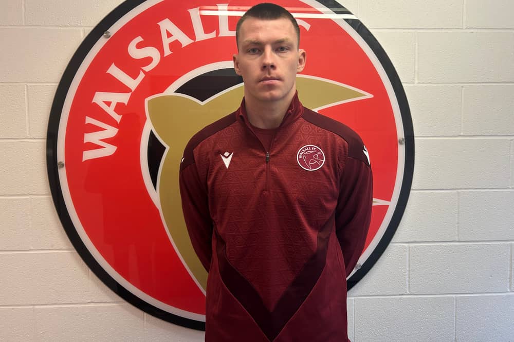 Walsall defender Kacper Lopata has played just three minutes (excluding added time) since joining on loan.