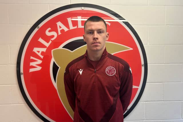 Walsall defender Kacper Lopata has played just three minutes (excluding added time) since joining on loan.