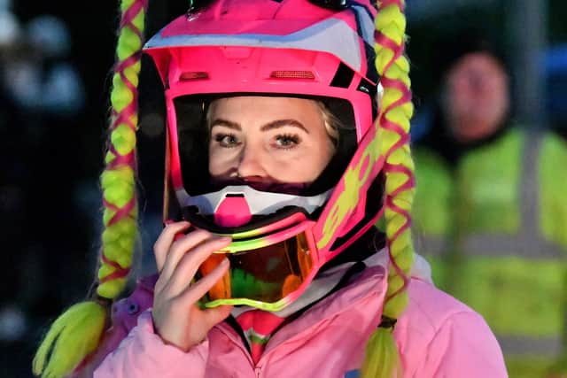 Hundreds of bikers set off from Lockside Steakhouse to deliver cards and gifts for Amelia who is in palliative care. Photo: Tim Thursfield