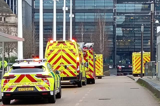 All emergency services were in response to the incident, with West Midlands Poliec confirming that a cordon had been placed around the building