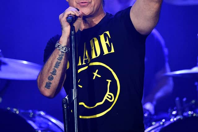 Robbie Williams wows the crowd at The Halls, Wolverhampton. Photo: Tim Thursfield