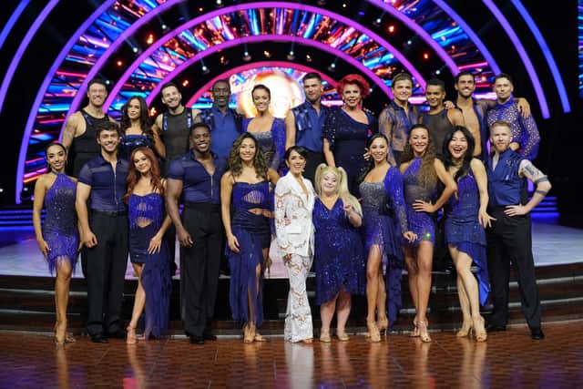(left to right back row) Kai Widdrington, Vicky Pattison, Vito Coppola, Jimmy Floyd Hasselbaink, Lauren Oakley, Aljaz Skorjanec, La Voix, Nikita Kuzmin, Layton Williams, Julian Caillon, Jake Leigh, (front row left to right) Michelle Tsiakkas, George Clarke, Alexis Warr, Harry Aikines-Aryeetey, Karen Hauer, Janette Manrara, Ellie Goldstein, Katya Jones, Luba Mushtak, Nancy Xu and Neil Jones, during the Strictly Come Dancing - The Live Tour launch, at Utilita Arena, Birmingham. Picture date: Thursday January 22, 2026. PA Photo.