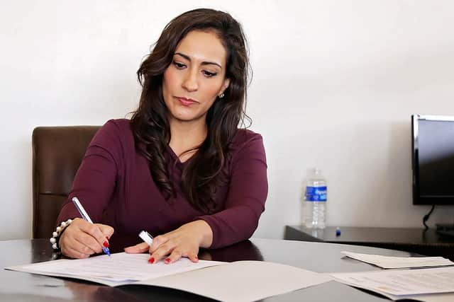 Professional woman working