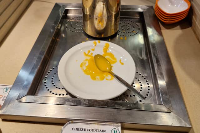 The cheese tower was an indulgent things to try