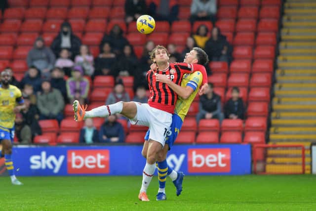 Walsall striker Aaron Pressley missed four league games with a hamstring injury earlier in the season.